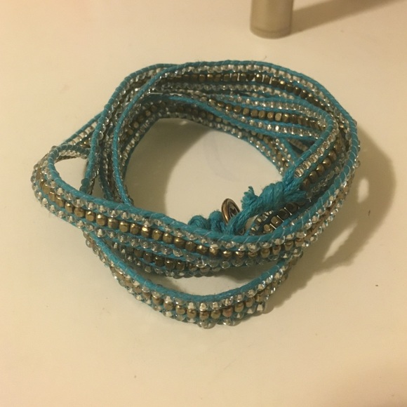 blue wrap bracelet