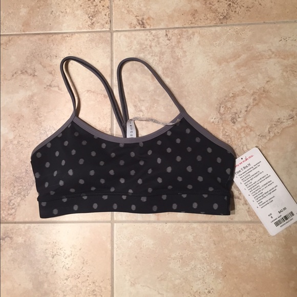 Lululemon Flow Y Bra IV Polka Dot