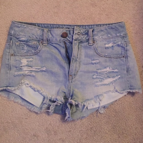 American Eagle high waisted jean shorts