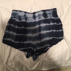 Billabong blue and white shorts