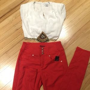 Bebe high waist 3 buttons Carpi
