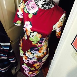 ASOS floral print dress size: 8