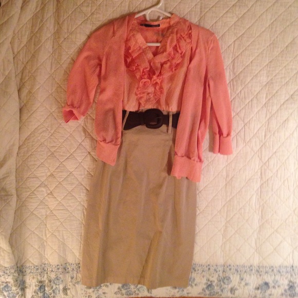 Professional dress and cardigan