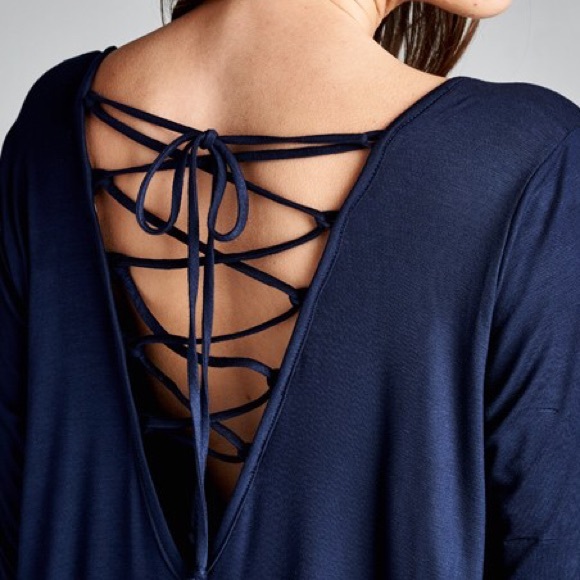 "Labyrinth" Lace Up Back Dress - Picture 3 of 4