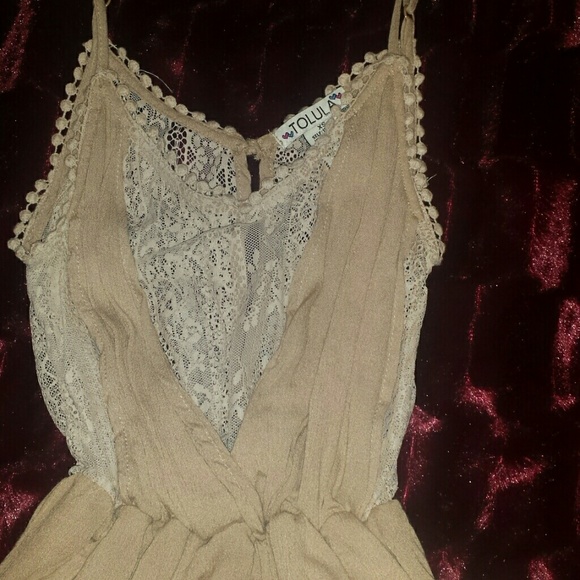 Tan Romper - Picture 2 of 4