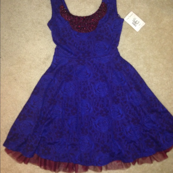 Free people dress with beaded neck