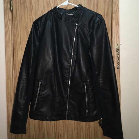 Faux leather jacket