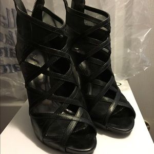 Black Aldo Wedge Heels