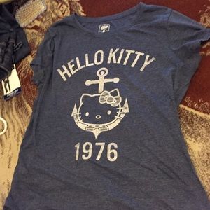 Navy blue Hello Kitty anchor shirt
