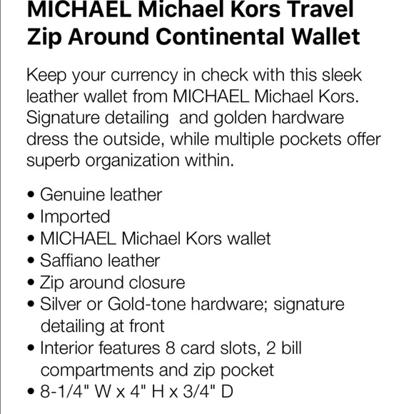 💞Michael Kors wallet 👧1 HR sale - Picture 4 of 4