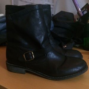 Nine West Black Leather Boots