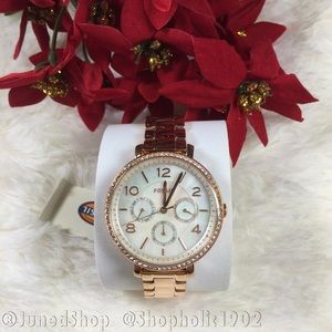 🌴❤️Fossil Jacqueline Crystal Accented Watch❤️🌴