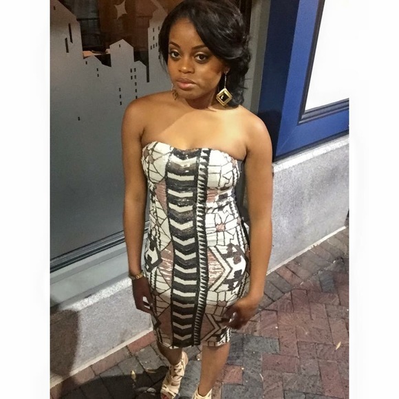 Sequin tube dress