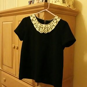 Peter pan collar blouse