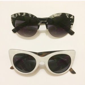 2 pairs of cat eye sunnies 😍