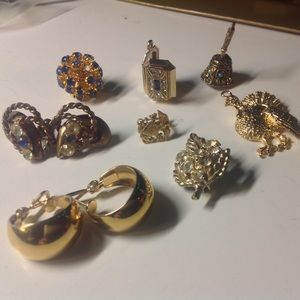 Golden sparkly vintage lot