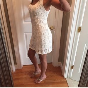 Crochet White Dress