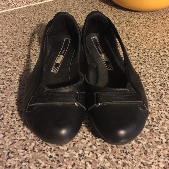 Puma black flats