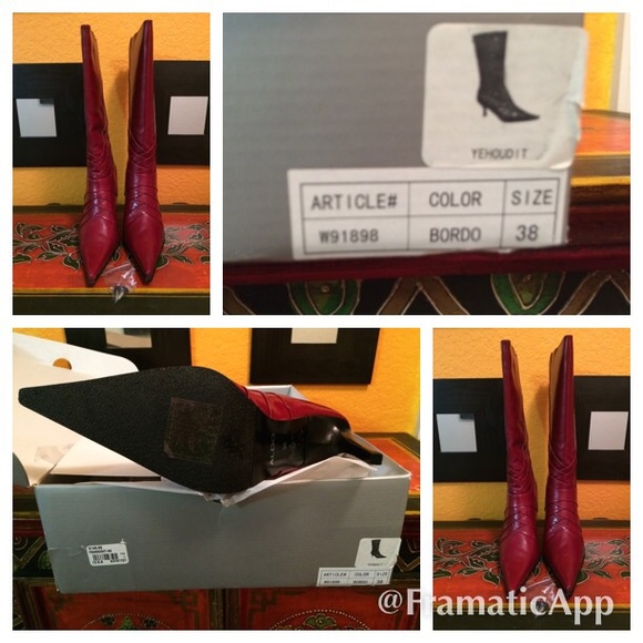 Aldo Yehoudit red boots size 38