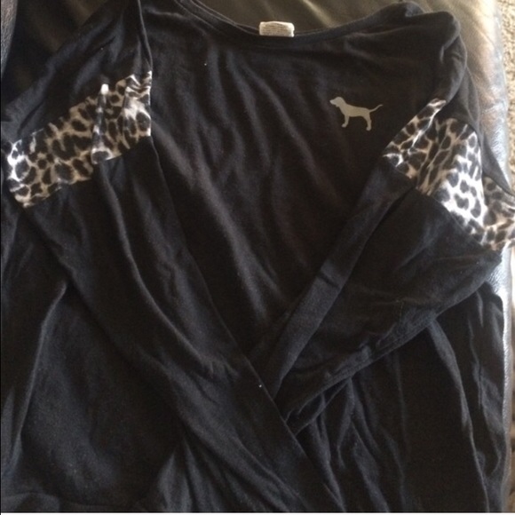 Black Zebra Crew Neck Long Sleeve Shirt