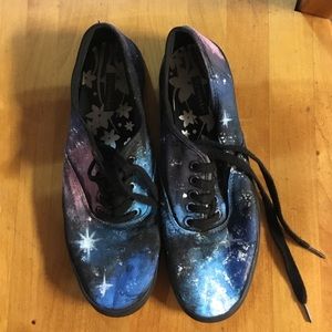Hand-painted Galaxy shoes