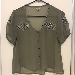 Sheer Urban Outfitters Top