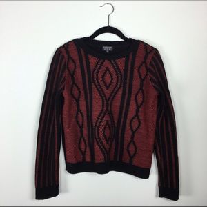 Topshop Cable Illusion Sweater