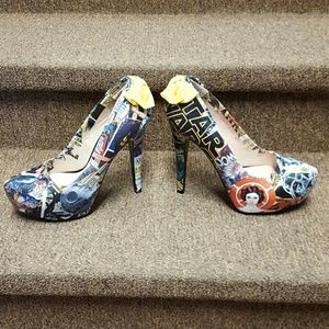 Custom made Star Wars platform stilettos