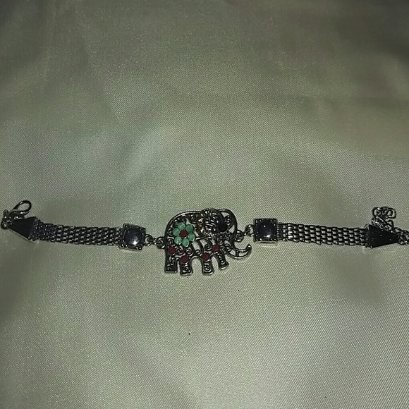 Silver Elephant bracelet