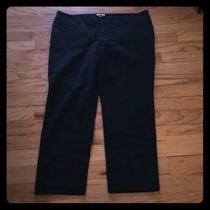 Black ankle dress pants
