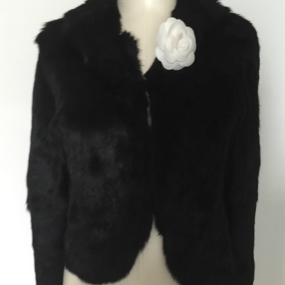 Gorgeous double face fur and sequined jacket !