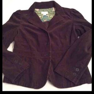 Ann Taylor LOFT brown corduroy jacket 8p 8 petite