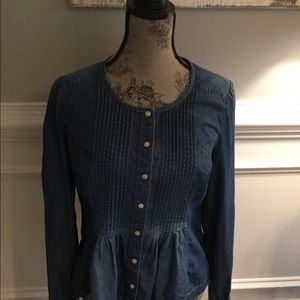 Lucky Brand Blue Denim Shirt