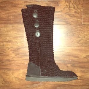 Black Crotchet Uggs Authentic