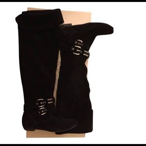 BCBG suede knee high boots