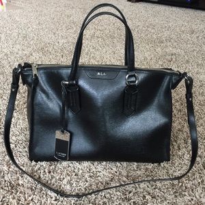 Lauren Ralph Lauren black leader bag