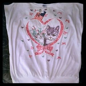 Cute Size 22 (closer to 18/20) Cat Shirt - New