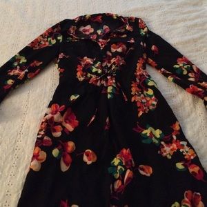 Black floral Merona dress.