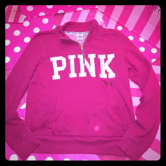 VS PINK Half Zip Hoodie