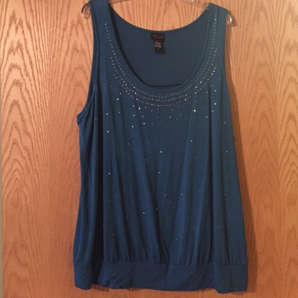 Teal Sequined Top