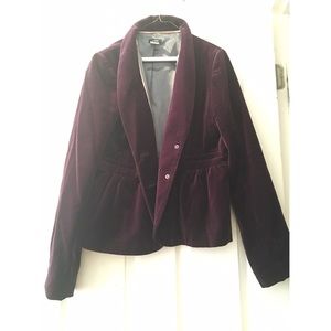 NWOT JCREW Velvet Blazer