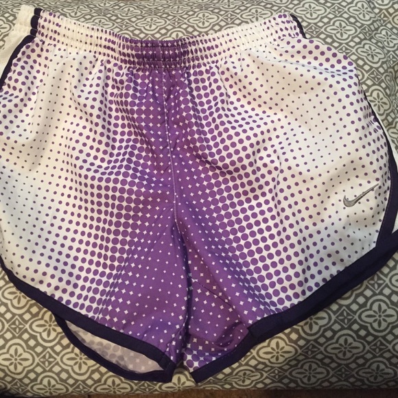 NIKE purple and white shorts