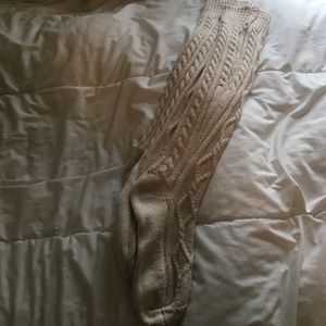 Free People Cable Knit Thigh Socks