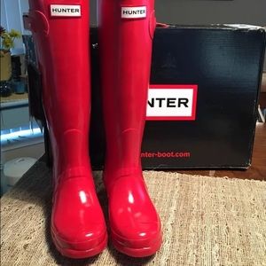 Red Hunter Rain Boots