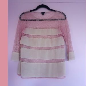 Blush color lace top