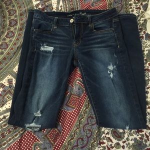 AE size 8 destroyed jeans