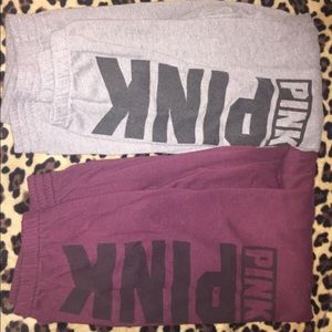 2 pairs of Victoria's Secret campus sweats.