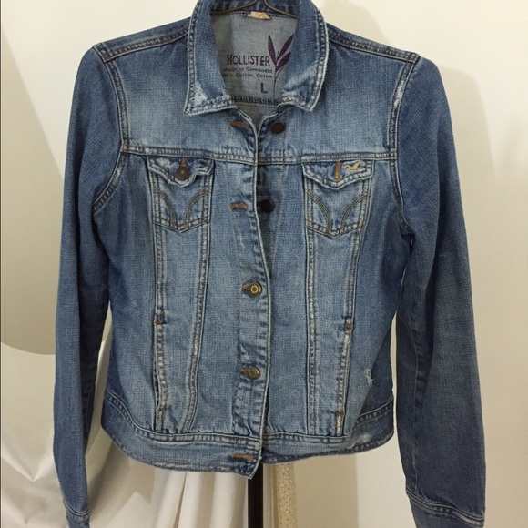Hollister Jackets & Blazers - Distressed denim jacket