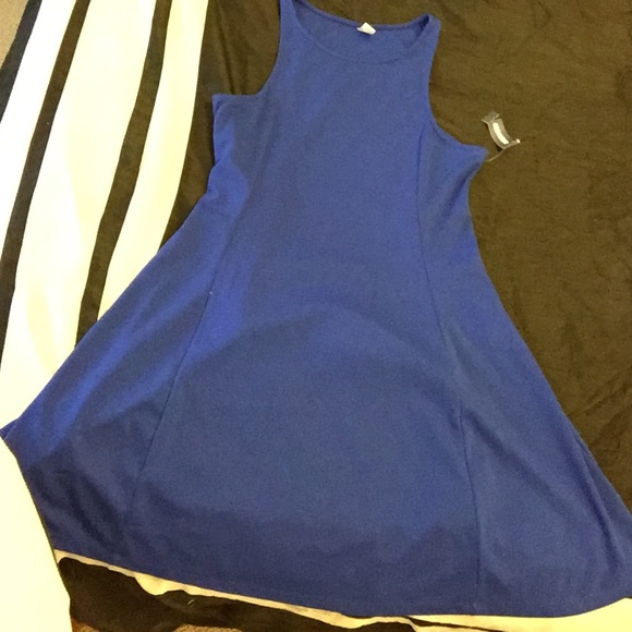 Blue sleeveless ON dress