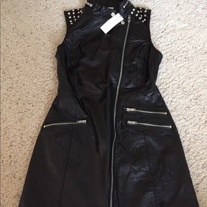 Leather dress
